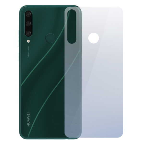 Folie InvisibleBack compatibila cu Huawei Y6p, Protectie carcasa spate, Polimer siliconic, Adeziv premium, Montare usoara, Fara lichid, Regenerabila, Full Glue