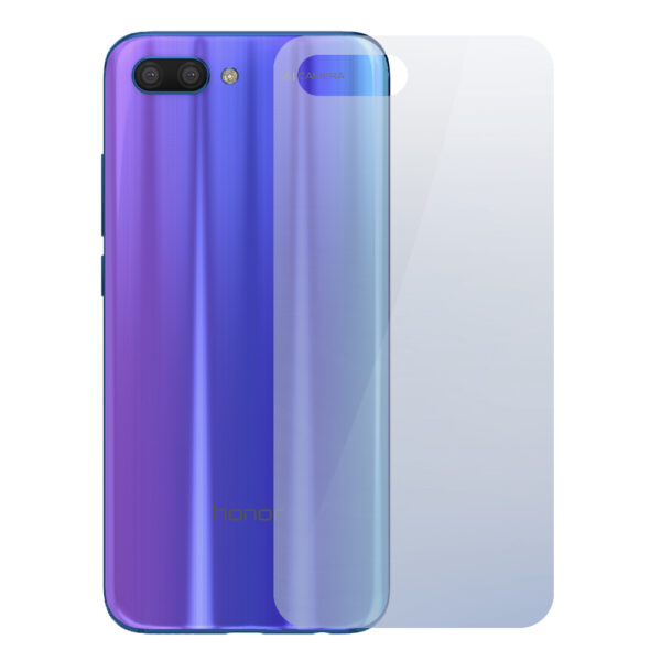 Folie InvisibleBack compatibila cu Honor 10, Protectie carcasa spate, Polimer siliconic, Adeziv premium, Montare usoara, Fara lichid, Regenerabila, Full Glue