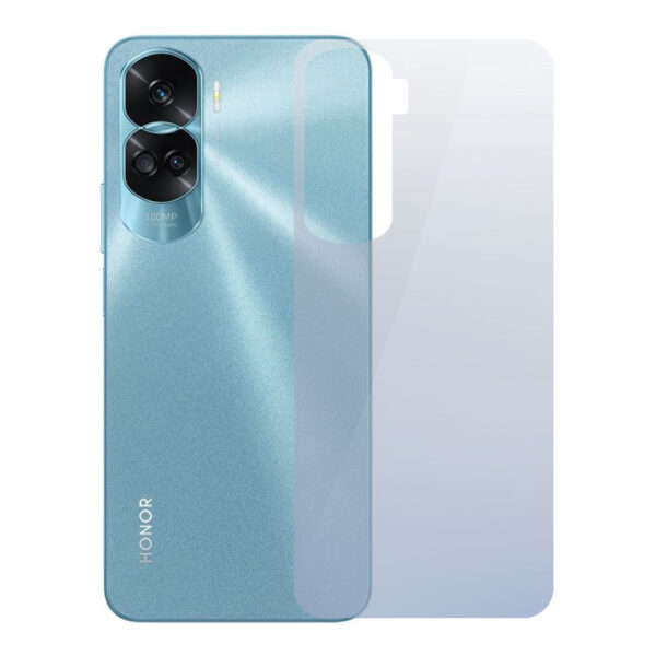 Folie InvisibleBack compatibila cu Honor 90 Lite, Protectie carcasa spate, Polimer siliconic, Adeziv premium, Montare usoara, Fara lichid, Regenerabila, Full Glue