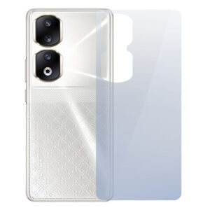 Folie InvisibleBack compatibila cu Honor 90 Pro, Protectie carcasa spate, Polimer siliconic, Adeziv premium, Montare usoara, Fara lichid, Regenerabila, Full Glue