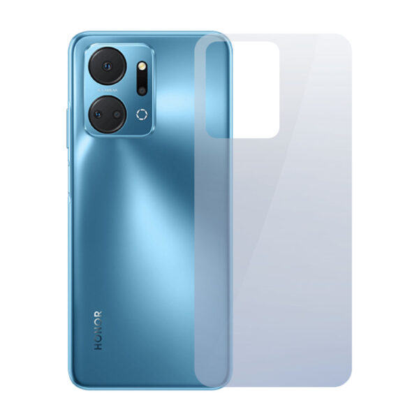 Folie InvisibleBack compatibila cu Honor X7a, Protectie carcasa spate, Polimer siliconic, Adeziv premium, Montare usoara, Fara lichid, Regenerabila, Full Glue