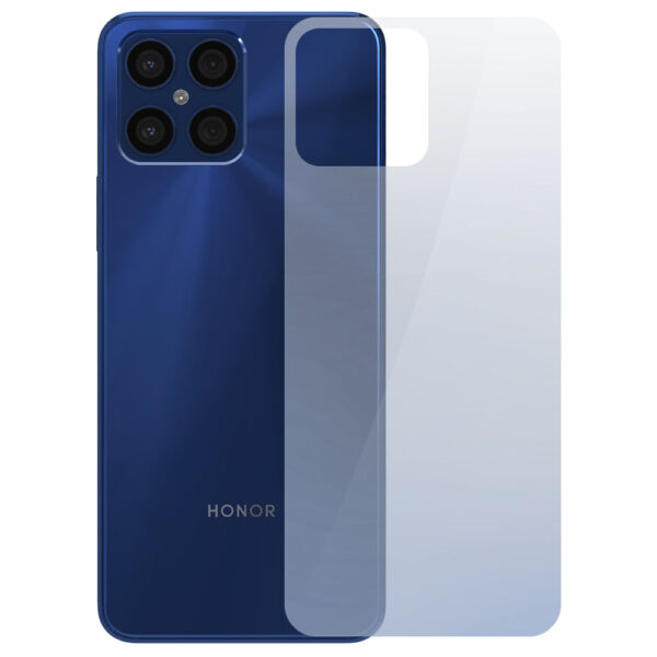 Folie InvisibleBack compatibila cu Honor X8, Protectie carcasa spate, Polimer siliconic, Adeziv premium, Montare usoara, Fara lichid, Regenerabila, Full Glue