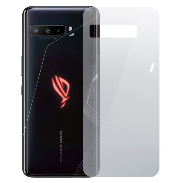 Folie Back Shield compatibila cu Asus ROG Phone 3 Strix Edition, Protectie spate, Hidrogel in 3 straturi, Anti-ingalbenire, Anti-UV, Regenerabila, Anti-soc, Instalare usoara