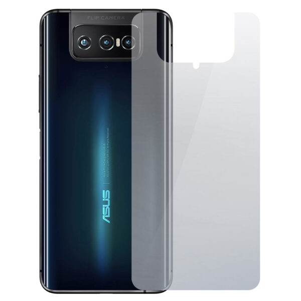 Folie Back Shield compatibila cu Asus Zenfone 7 Pro, Protectie spate, Hidrogel in 3 straturi, Anti-ingalbenire, Anti-UV, Regenerabila, Anti-soc, Instalare usoara