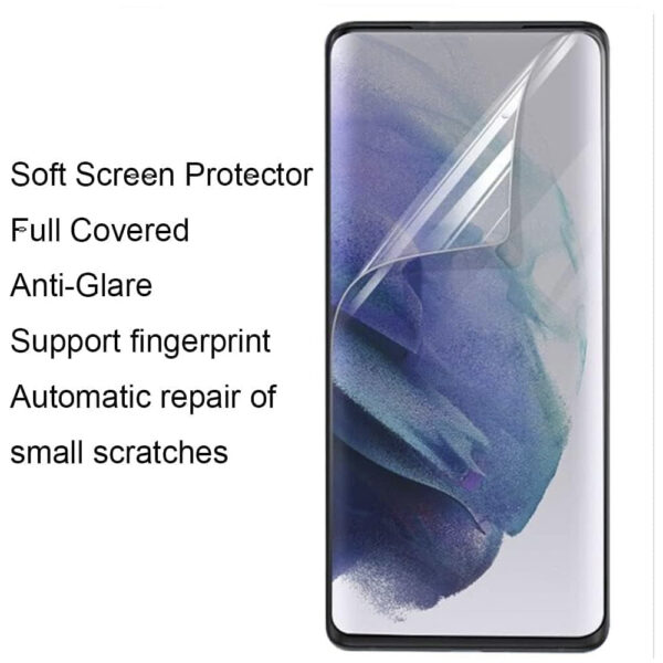 Folie Comando Supreme Protect compatibila cu ZTE Axon 60 Ultra, Vitrimer Antishock, Complete Damping, UltraHD Clear, Sensitive Touch, Fingerprint Compatible, Anti-Yellowing, Full Glue, Case-Friendly - 6