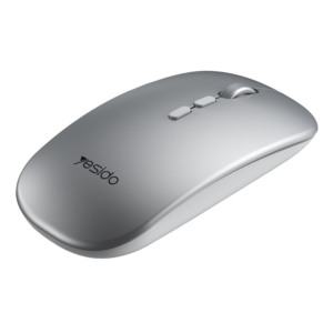 Mouse wireless Yesido, Design ergonomic, Culoare Argintiu