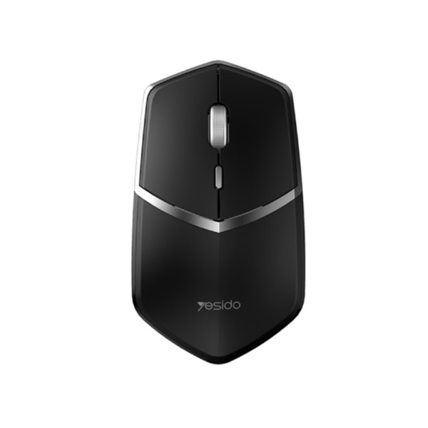 Mouse wireless Yesido, Design ergonomic, Culoare Negru