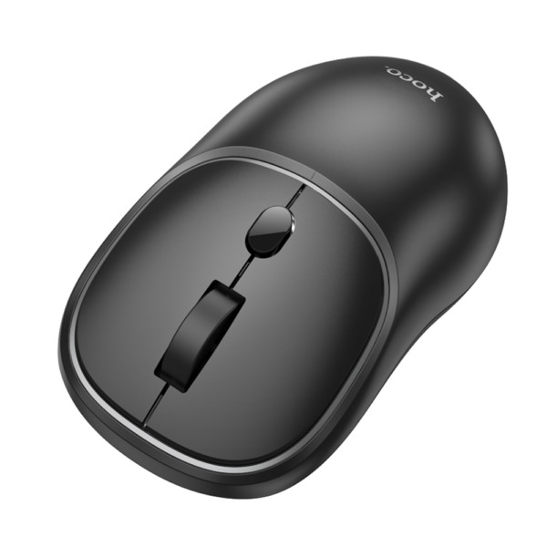 Mouse wireless Hoco Royal, Design ergonomic, Mod dual, Culoare Negru