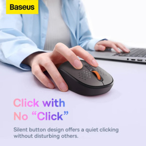 Mouse wireless Baseus Multipoint, Design ergonomic, Gri