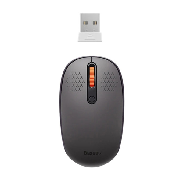 Mouse wireless Baseus Tri-Mode, Design ergonomic, Gri