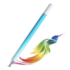 Stylus pen, Universal, Compatibil cu telefoane si tablete, TouchPen Glam, Compact, Confortabil, Ideal pentru scris si desen, Varf siliconic, Albastru - 2