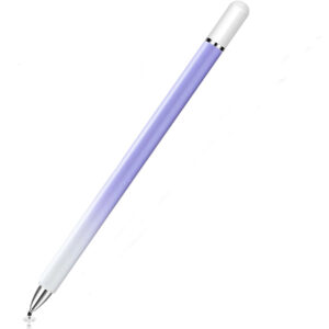 Stylus pen, Universal, Compatibil cu telefoane si tablete, TouchPen Glam, Compact, Confortabil, Ideal pentru scris si desen, Varf siliconic, Mov