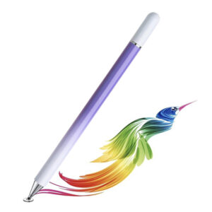 Stylus pen, Universal, Compatibil cu telefoane si tablete, TouchPen Glam, Compact, Confortabil, Ideal pentru scris si desen, Varf siliconic, Mov - 2