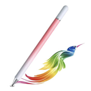 Stylus pen, Universal, Compatibil cu telefoane si tablete, TouchPen Glam, Compact, Confortabil, Ideal pentru scris si desen, Varf siliconic, Roz - 2