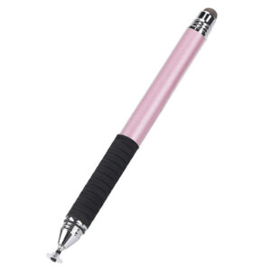 Stylus pen, Universal, Compatibil cu telefoane si tablete, TouchPen Classic, Compact, Confortabil, Ideal pentru scris si desen, Varf siliconic, Roz - 3