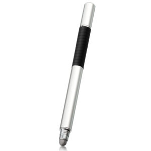 Stylus pen, Universal, Compatibil cu telefoane si tablete, TouchPen Classic, Compact, Confortabil, Ideal pentru scris si desen, Varf siliconic, Argintiu - 2