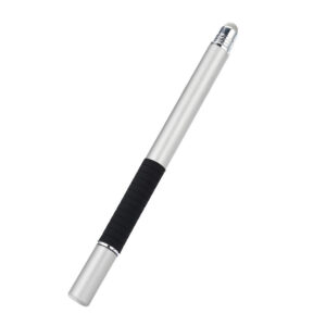 Stylus pen, Universal, Compatibil cu telefoane si tablete, TouchPen Classic, Compact, Confortabil, Ideal pentru scris si desen, Varf siliconic, Argintiu - 5