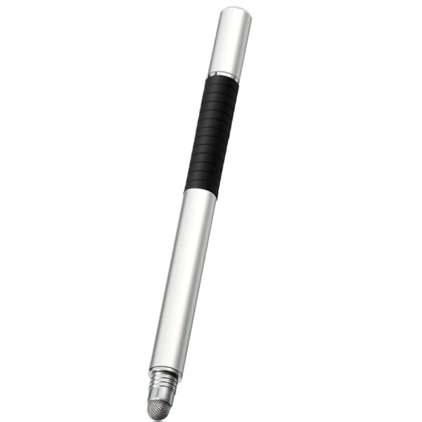 Stylus pen, Universal, Compatibil cu telefoane si tablete, TouchPen Classic, Compact, Confortabil, Ideal pentru scris si desen, Varf siliconic, Argintiu - 6