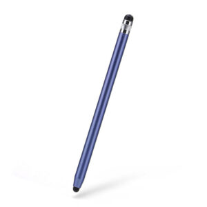 Stylus pen, Universal, Compatibil cu telefoane si tablete, TouchPen Swift, Compact, Confortabil, Ideal pentru scris si desen, Varf siliconic, Indigo