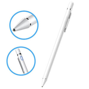 Stylus pen, Activ, Universal, Compatibil cu telefoane si tablete, ExpertPen Pro, Digital, Compact, Confortabil, Ideal pentru scris si desen, Cablu inclus, Alb - 3