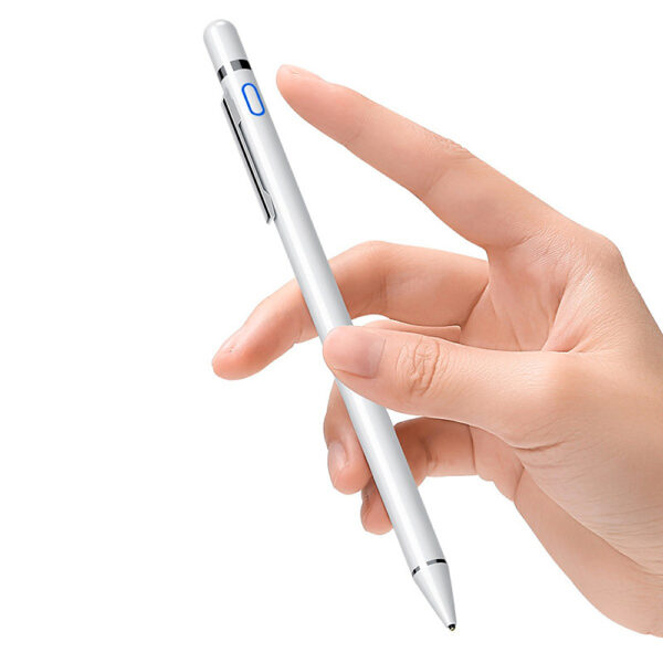 Stylus pen, Activ, Universal, Compatibil cu telefoane si tablete, ExpertPen Pro, Digital, Compact, Confortabil, Ideal pentru scris si desen, Cablu inclus, Alb - 5