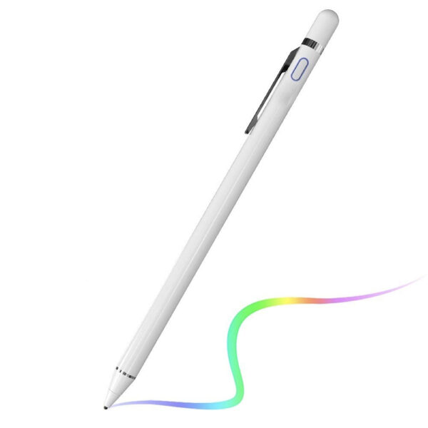 Stylus pen, Activ, Universal, Compatibil cu telefoane si tablete, ExpertPen Pro, Digital, Compact, Confortabil, Ideal pentru scris si desen, Cablu inclus, Alb - 2