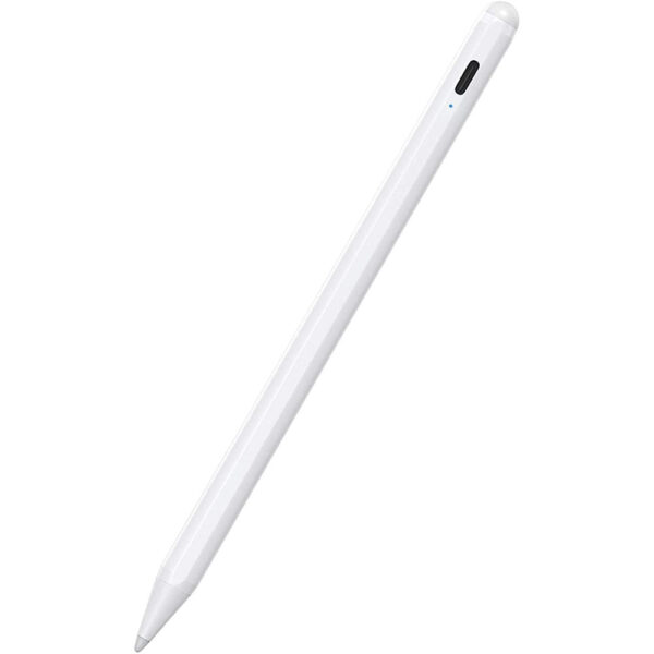 Stylus pen, Activ, Universal, Compatibil cu telefoane si tablete, ExpertPen Plus, Digital, Compact, Confortabil, Ideal pentru scris si desen, Cablu inclus, Alb