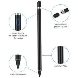 Stylus pen, Activ, Universal, Compatibil cu telefoane si tablete, SmartPen Prime, Compact, Confortabil, Ideal pentru scris si desen, Cablu inclus, Negru - 5