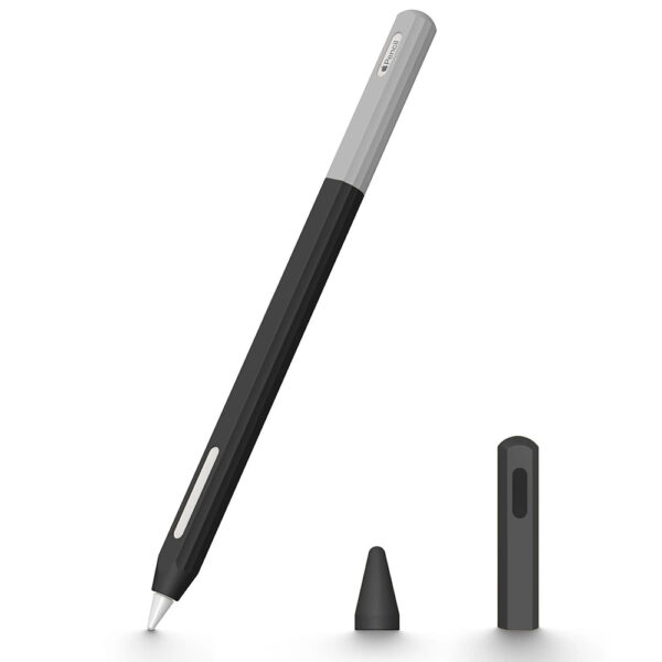 Husa de protectie, compatibila cu Apple Pencil (2nd Gen), PenProtect Case Plus, Negru