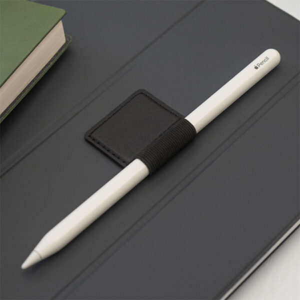 Suport pen, Universal, FONIX Stylus Holder Twist, Material elastic, Textil, Negru - 2