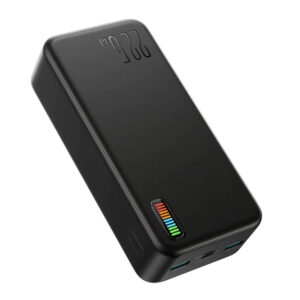 Baterie externa, Fast Charge pana la 22.5W, Capacitate 30000 mAh, FONIX RePower Pro, Afisaj iluminat pentru nivelul bateriei, 2 x USB-A, 1 x USB-C, 1 x Micro-USB, Negru