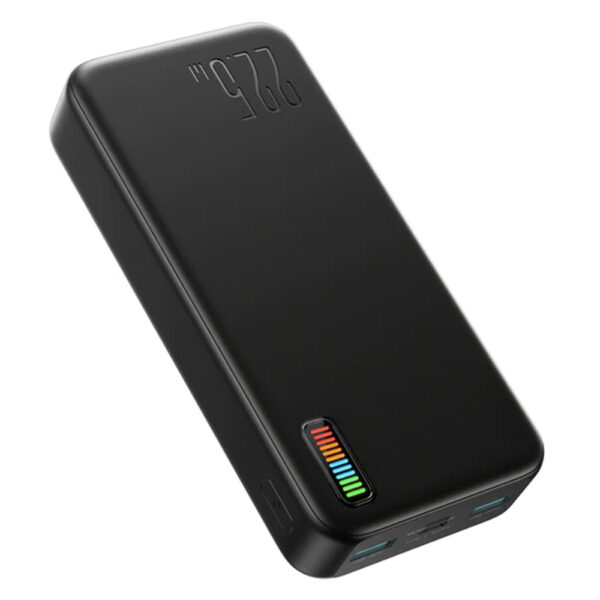 Baterie externa, Fast Charge pana la 22.5W, Capacitate 20000 mAh, FONIX RePower Pro, Afisaj iluminat pentru nivelul bateriei, 2 x USB-A, 1 x USB-C, 1 x Micro-USB, Negru