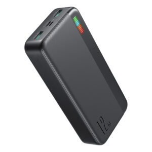 Baterie externa, Capacitate 20000 mAh, FONIX RePower Twist, Afisaj iluminat pentru nivelul bateriei, 2 x USB-A, 1 x USB-C, 1 x Micro-USB, Cablu USB la Type-C inclus, Negru - 2