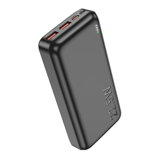 Baterie externa, Fast Charge 22.5W, Capacitate 20000 mAh, FONIX RePower Deluxe, 2 x USB-A, 1 x USB-C, 1 x Micro-USB, Compatibil cu QuickCharge, PD, FCP, SCP si AFC, Negru