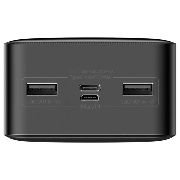 Baterie externa, Fast Charge, Capacitate 30000 mAh, FONIX RePower Grand, Display digital, Quick Charge 3.0, 15W, 2 x USB-A, 1 x USB-C, 1 x Micro-USB, Negru - 3