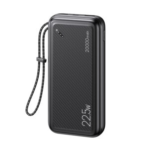 Baterie externa, Fast Charge 22.5W, FONIX RePower Adaptive Energy, Capacitate 20000 mAh, Suport pentru QuickCharge 3.0 si PD 3.0, 2 x USB-A, 1 x USB-C, 1 x Micro-USB, Negru