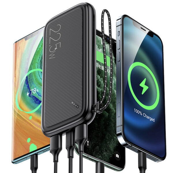 Baterie externa, Fast Charge 22.5W, FONIX RePower Adaptive Energy, Compatibil cu QuickCharge 3.0 si PD 3.0, Capacitate 10000 mAh, 2 x USB-A, 1 x USB-C, 1 x Micro-USB, Negru - 6