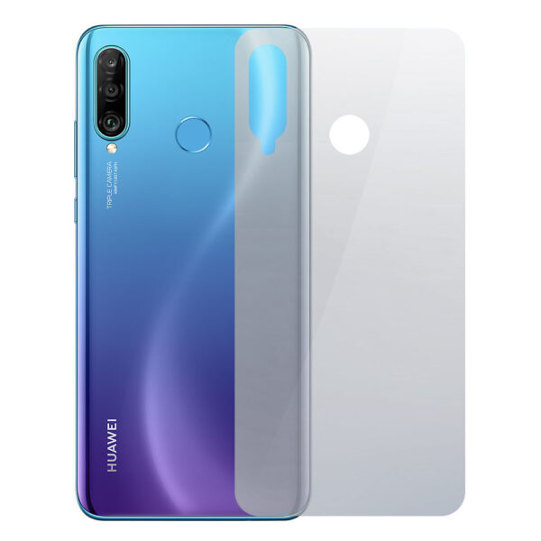 Folie Back Shield compatibila cu Huawei P30 Lite, Protectie spate, Hidrogel in 3 straturi, Anti-ingalbenire, Anti-UV, Regenerabila, Anti-soc, Instalare usoara