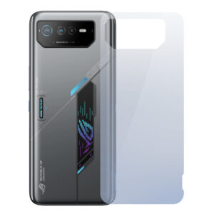 Folie InvisibleBack compatibila cu Asus ROG Phone 6D, Protectie carcasa spate, Polimer siliconic, Adeziv premium, Montare usoara, Fara lichid, Regenerabila, Full Glue