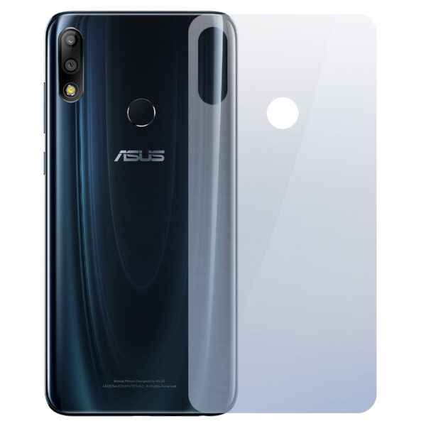 Folie InvisibleBack compatibila cu Asus Zenfone Max Pro (M2), Protectie carcasa spate, Polimer siliconic, Adeziv premium, Montare usoara, Fara lichid, Regenerabila, Full Glue