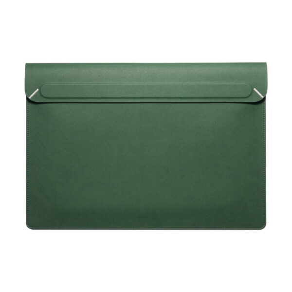 Husa laptop, compatibila Apple MacBook Pro 13" (2016), Piele ecologica, Magnetica, Protectie 360, FONIX Desk Care Pro, Design compact, Confortabila, Verde