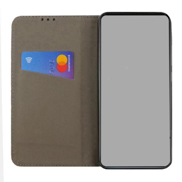 Set husa carte Comando Book si folie silicon compatibila cu Samsung Galaxy A23, Inchidere magnetica, Buzunar interior pentru card, Flip stand, Protectie completa si practica, Negru - 2