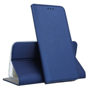 Set husa carte Comando Book si folie silicon compatibila cu Samsung Galaxy A33 5G, Inchidere magnetica, Buzunar interior pentru card, Flip stand, Protectie completa si practica, Albastru - 6