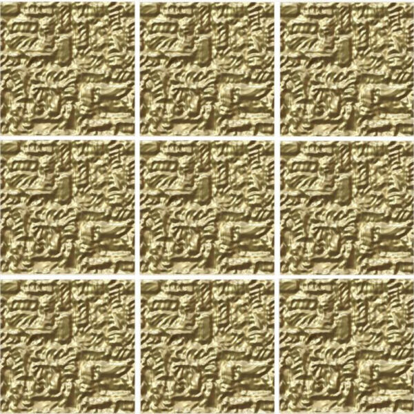 Set 100 Stickere decorative autoadezive pentru faianta sau perete, Model Gold Texture, Dimensiuni 20 cm x 20 cm, Rezistente la uzura si apa, 4 m2 - 3