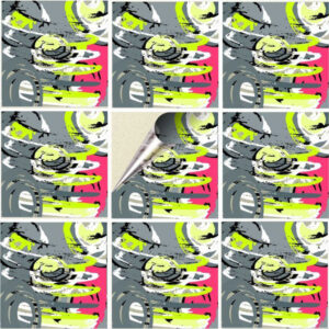 Set 25 Stickere decorative autoadezive pentru faianta sau perete, Model Color Storms, Dimensiuni 20 cm x 20 cm, Rezistente la uzura si apa, 1 m2 - 2