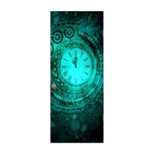 Autocolant pentru usa, Model Tick Tock, Dimensiuni 200 x 90 cm, Design Vibrant, Autoadeziv - 2