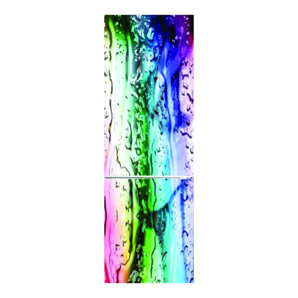 Autocolant pentru frigider, Model Color Rain, Dimensiuni 200 x 90 cm, Design Vibrant, Autoadeziv - 2