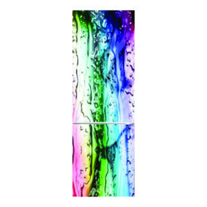 Autocolant pentru frigider, Model Color Rain, Dimensiuni 200 x 90 cm, Design Vibrant, Autoadeziv - 3