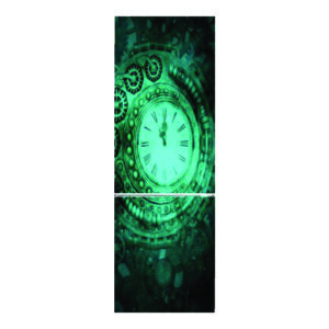 Autocolant pentru frigider, Model In Time, Dimensiuni 200 x 90 cm, Design Vibrant, Autoadeziv - 4