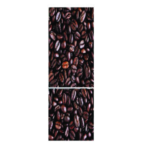 Autocolant pentru frigider, Model Coffee Beans, Dimensiuni 200 x 90 cm, Design Vibrant, Autoadeziv - 2